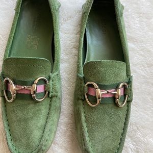 Gucci well loved size 7.5 suede loafers